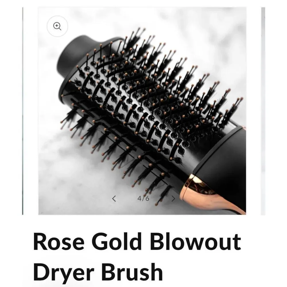 Foxbae Rose Gold Blowout Dryer Brush. In Box